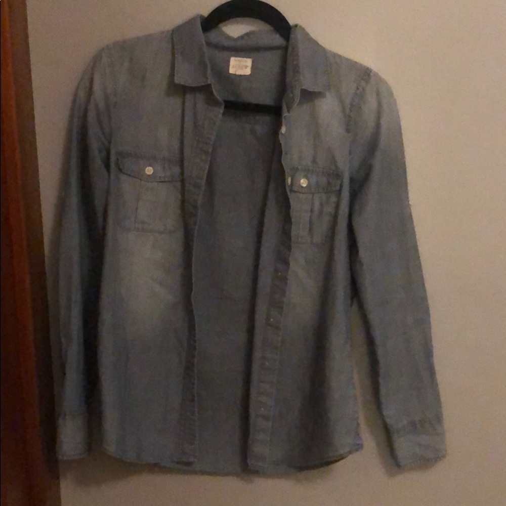 J Crew XS Chambray Shirt